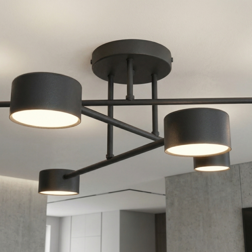 Plafonnier HALO 6xGX53/10W/230V noir