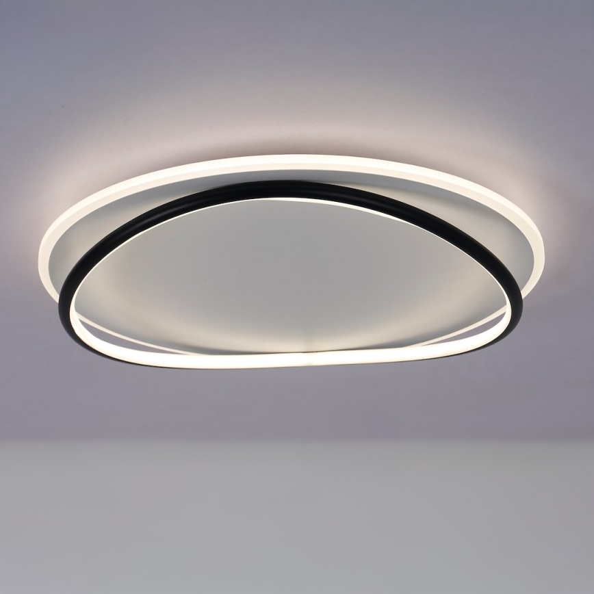 Plafonnier HALO LED, 38 W, 230 V, Ø 50 cm, noir