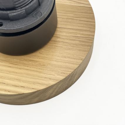 Plafonnier HARMA WOOD 1 x E27 / 15 W / 230 V, chêne/blanc, Ø 20 cm