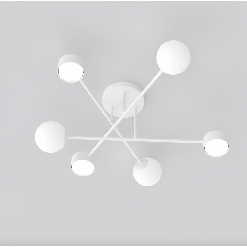 Plafonnier HOLON 3xG9/8W/230V + 3xGX53/12W blanc