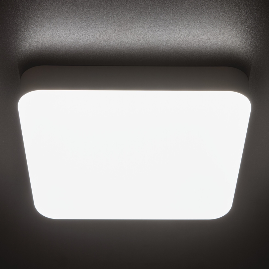 Plafonnier industriel avec détecteur de mouvement IPER LED/35W/230V IK10 IP65 carré blanc