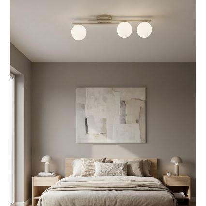 Plafonnier KAIRO 3xE14/10W/230V beige