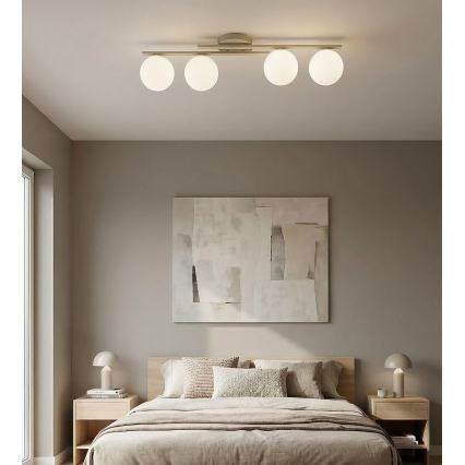 Plafonnier KAIRO 4xE14/10W/230V beige