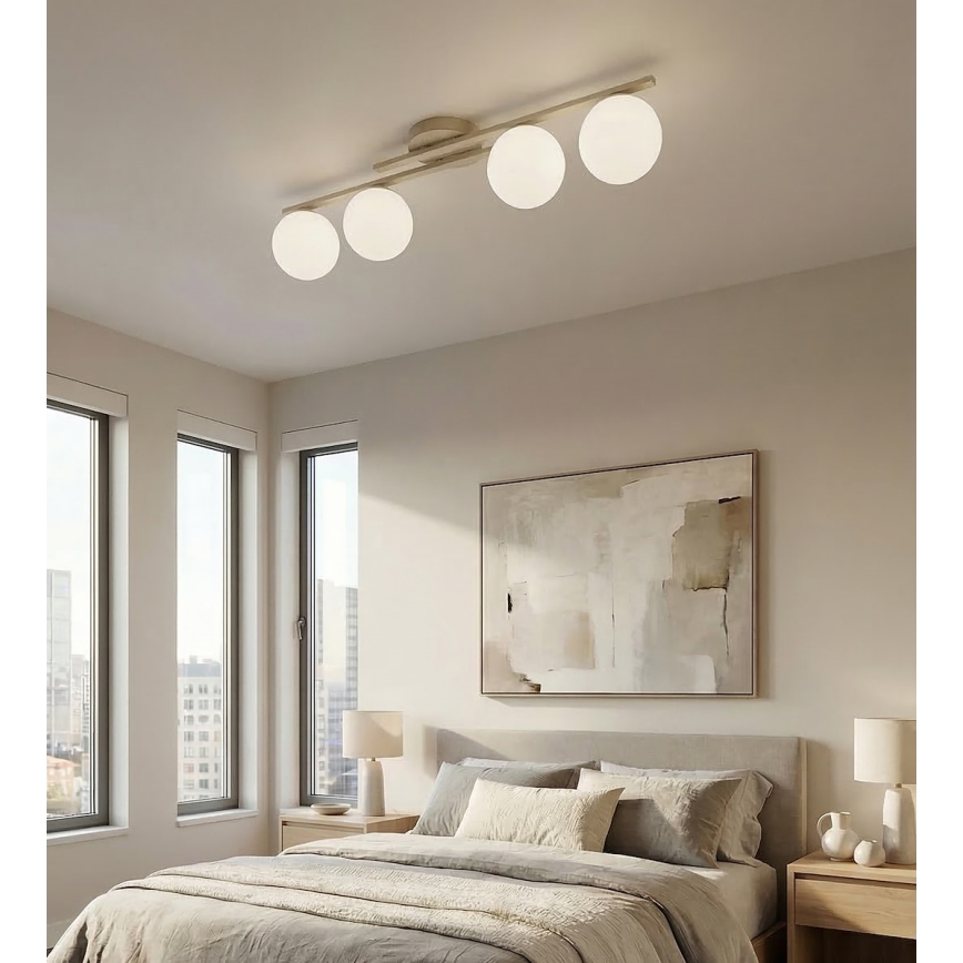Plafonnier KAIRO 4xE14/10W/230V beige