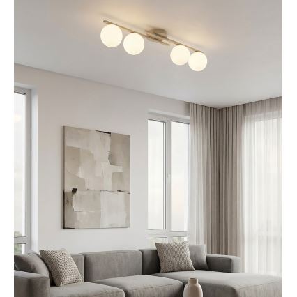 Plafonnier KAIRO 4xE14/10W/230V beige