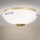 Plafonnier LANDHAUS 1xE27/60W/230V Ø 21 cm, laiton/blanc/bleu