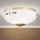 Plafonnier LANDHAUS 1xE27/60W/230V Ø 21 cm laiton/blanc/vert