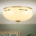 Plafonnier LANDHAUS 3xE27/60W/230V Ø 35 cm laiton/beige/vert