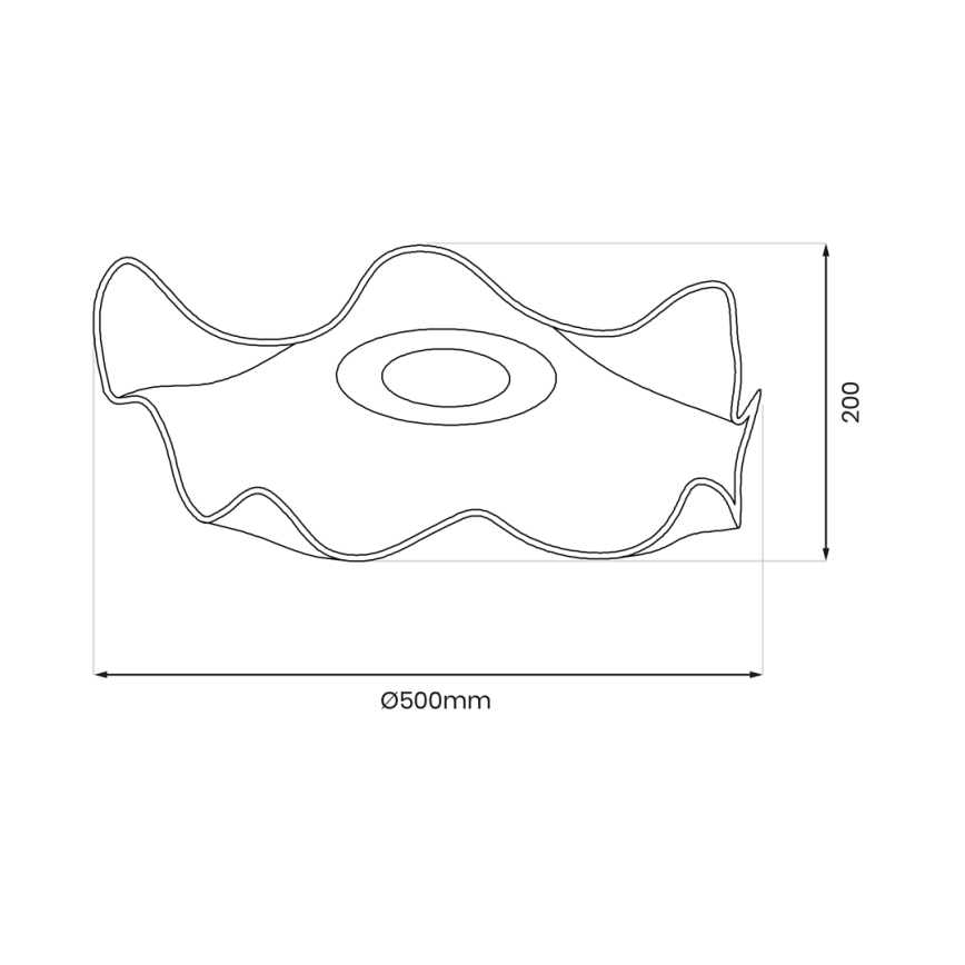 Plafonnier LARGO LED/16W/230V doré