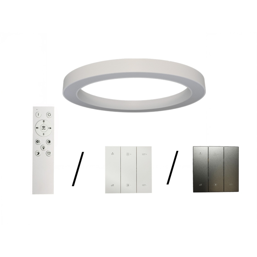 Plafonnier LED 100W/230V 3000/4000/6500K Ø 100 cm blanc