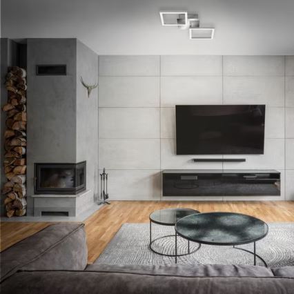 Plafonnier LED 10W/230V 3000K chrome mat