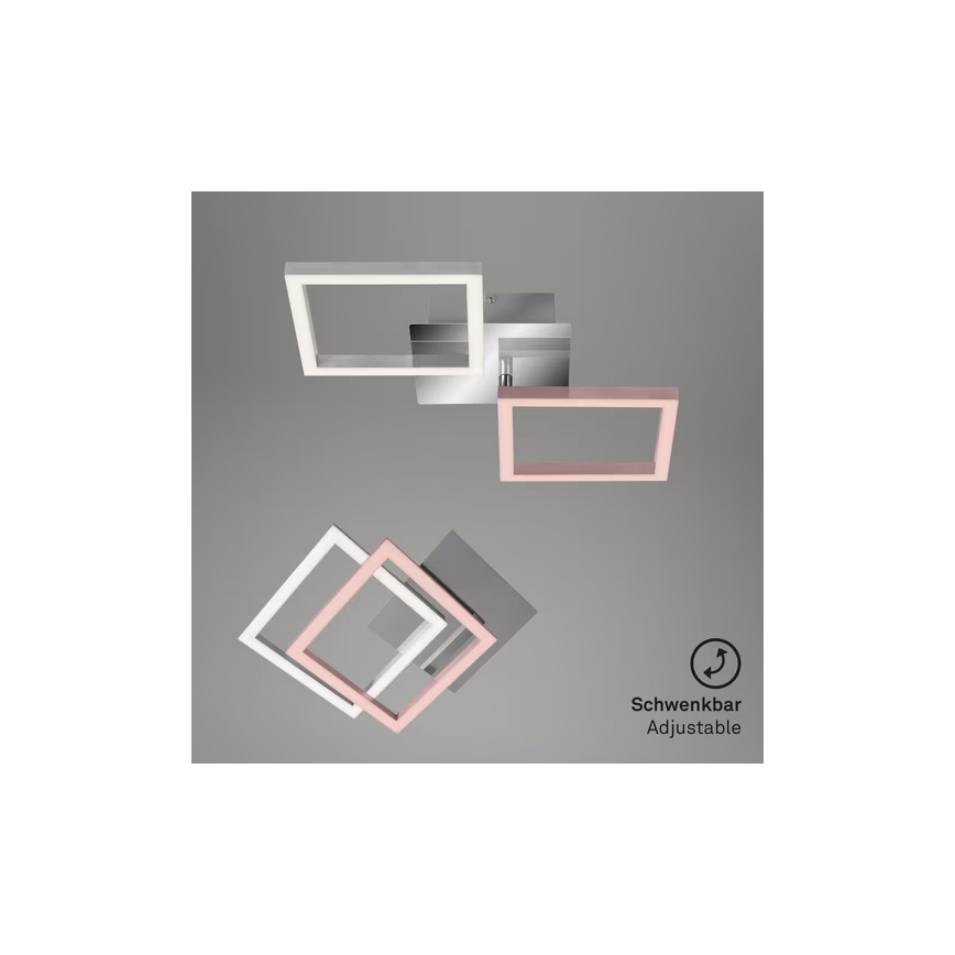 Plafonnier LED 10W/230V 3000K chrome mat