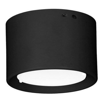 Plafonnier LED/10W/230V noir d. 10 cm