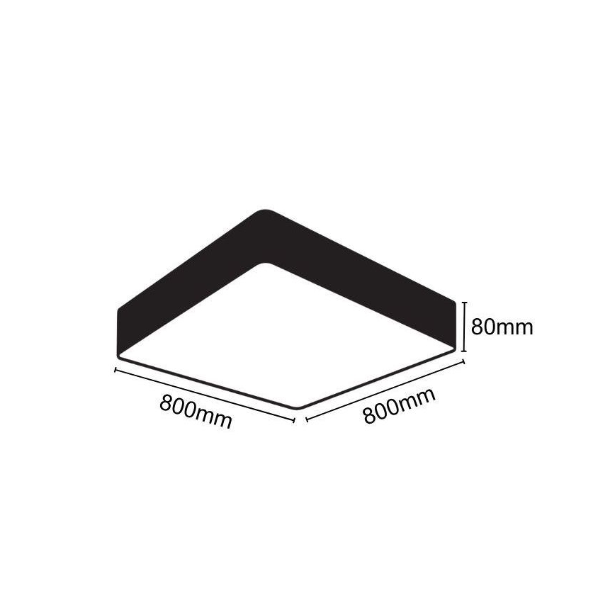 Plafonnier LED/110W/230V 4000K 80x80 cm