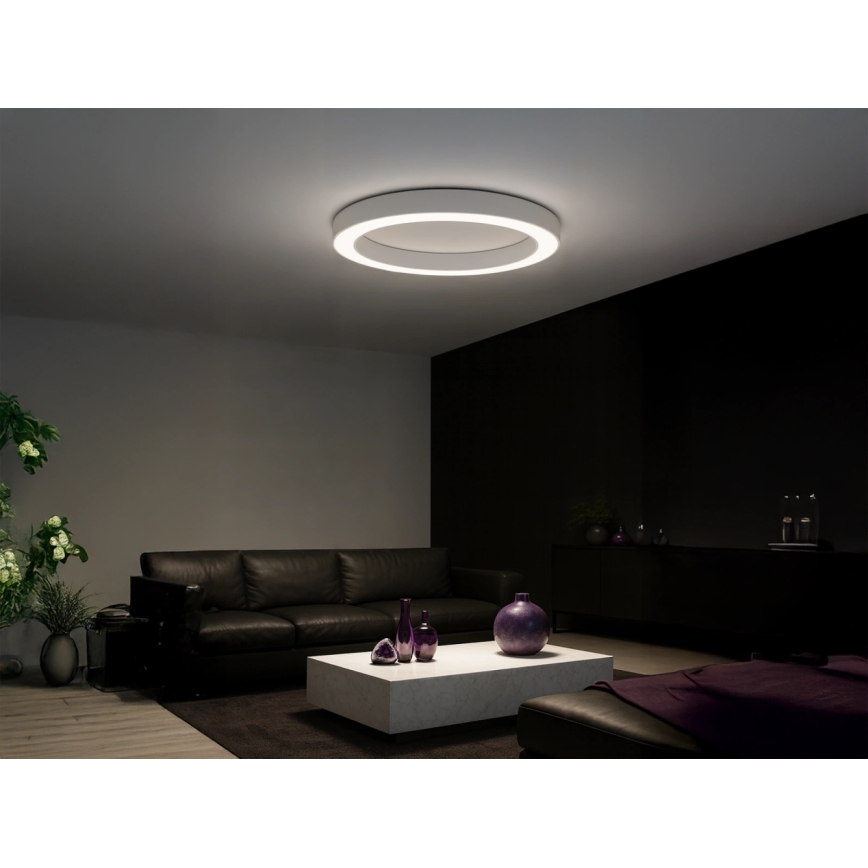 Plafonnier LED 115 W/230 V — Températures de couleur 3000/4000/6500 K — Ø 120 cm — Blanc