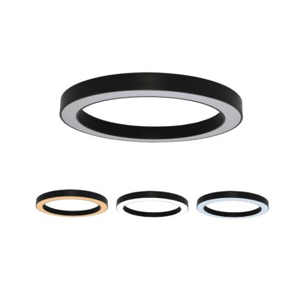 Plafonnier LED 115W/230V 3000/4000/6500K Ø 120 cm noir