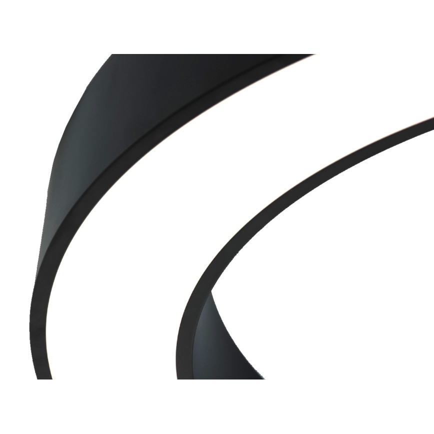 Plafonnier LED 115W/230V 3000/4000/6500K Ø 120 cm noir