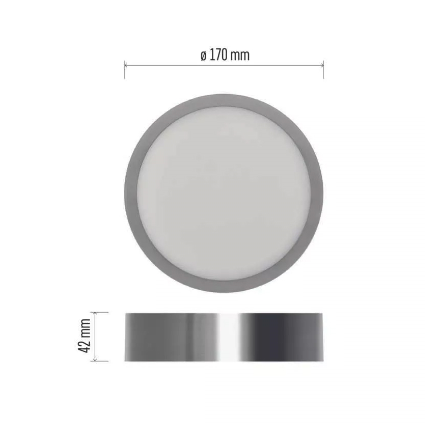 Plafonnier NEXXO LED/12,5W/230V 3000/3500/4000K d. 17 cm chrome mat
