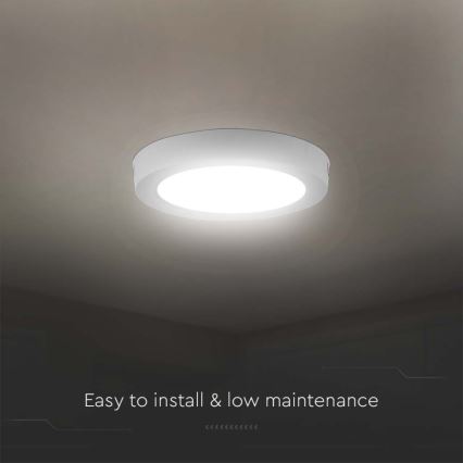 Plafonnier LED/12W/230V 3000K d. 16,7 cm blanc