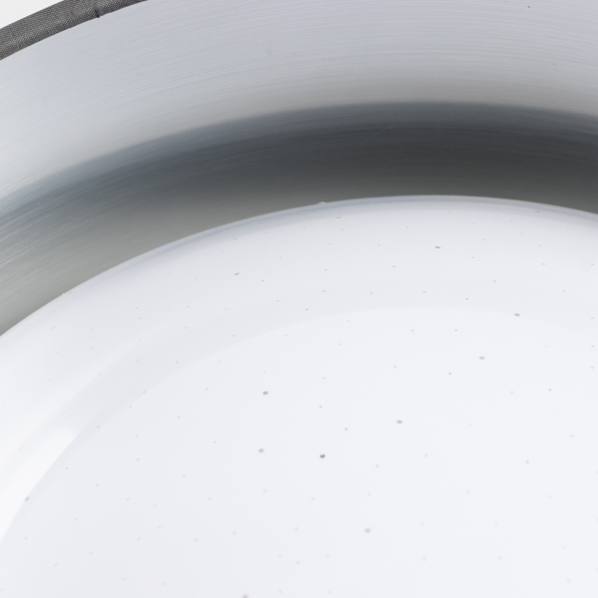 Plafonnier LED 12W/230V Ø 32 cm gris/argenté