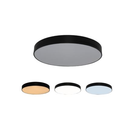 Plafonnier LED 135W/230V 3000/4000/6500K Ø 80 cm noir