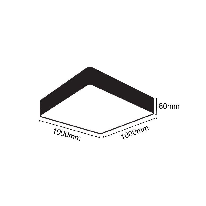 Plafonnier LED/170W/230V 4000K 100x100 cm