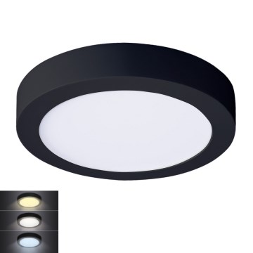 Plafonnier LED/18W/230V 3000/4000/6000K noir rond