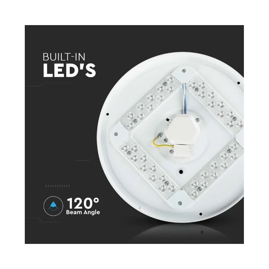 Plafonnier LED/18W/230V d. 31 cm 3000/4000/6400K