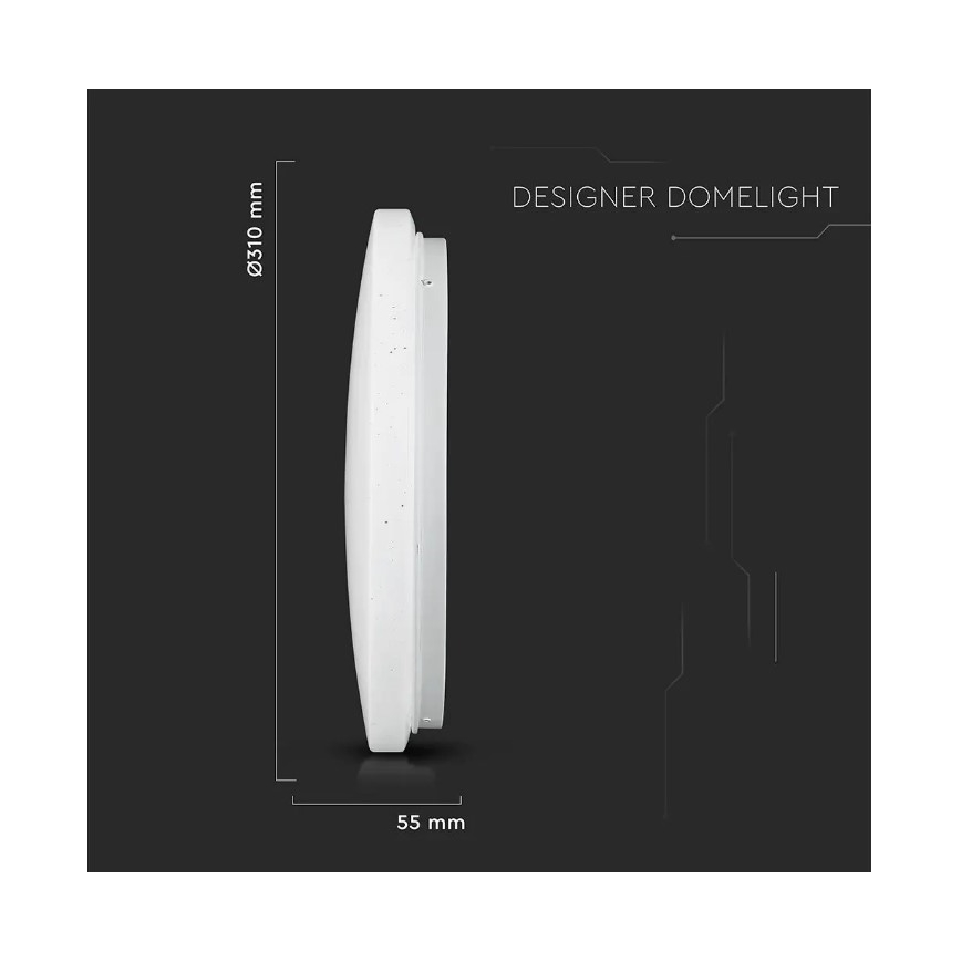 Plafonnier LED/18W/230V d. 31 cm 3000/4000/6400K