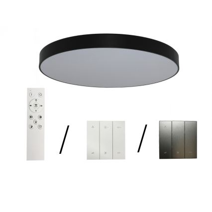 Plafonnier LED 200 W, 230 V, 3000/4000/6500 K, Ø 100 cm, noir