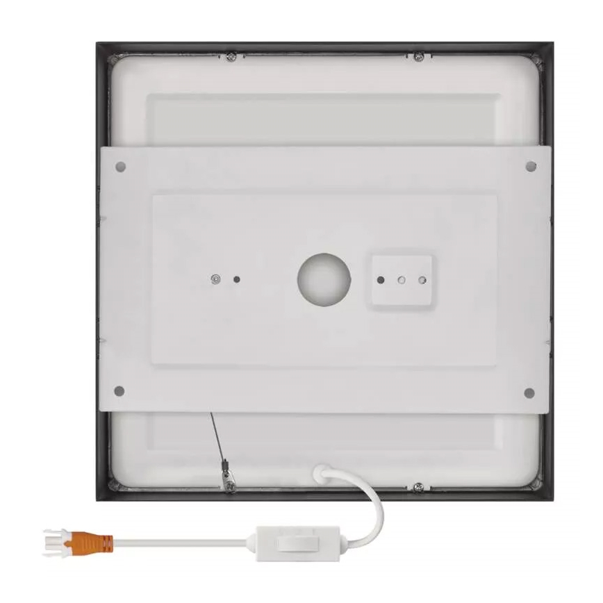 Plafonnier NEXXO LED/21W/230V 3000/3500/4000K 22,5x22,5 cm noir