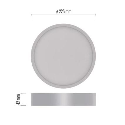 Plafonnier NEXXO LED/21W/230V 3000/3500/4000K d. 22,5 cm blanc