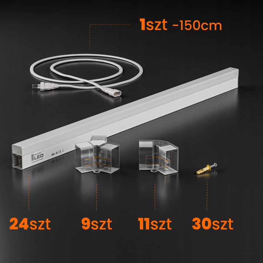 Plafonnier LED HEXAGON LED/240W/85-265V 4000K 298x209 cm CRI 90 IP44 blanc