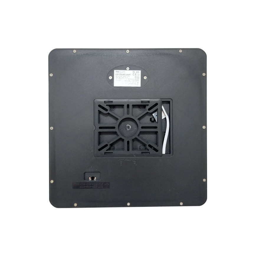 Plafonnier LED/24W/230V 3000/4000/6500K 30x30 cm noir