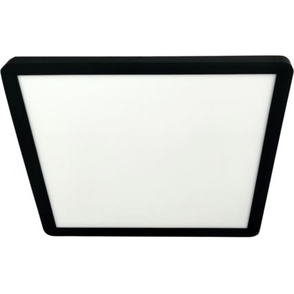 Plafonnier LED/24W/230V 3000/4000/6500K 30x30 cm noir