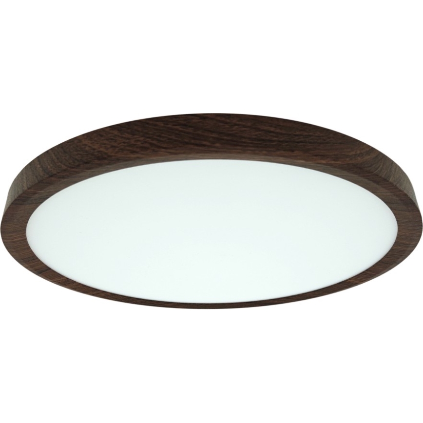 Plafonnier LED/24W/230V 3000/4000/6500K Ø 30 cm marron