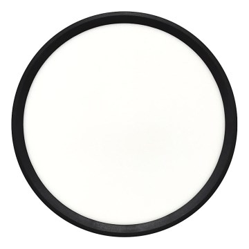 Plafonnier LED/24W/230V 3000/4000/6500K Ø 30 cm noir