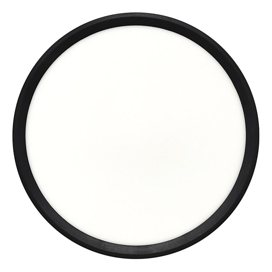 Plafonnier LED/24W/230V 3000/4000/6500K Ø 30 cm noir