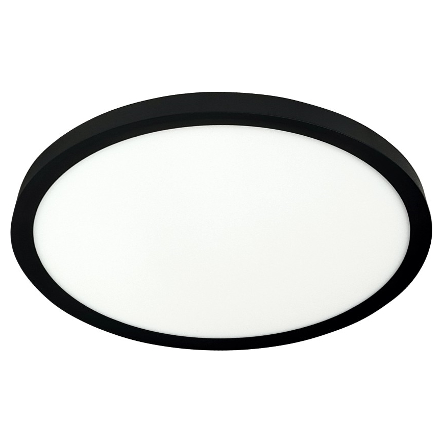 Plafonnier LED/24W/230V 3000/4000/6500K Ø 30 cm noir