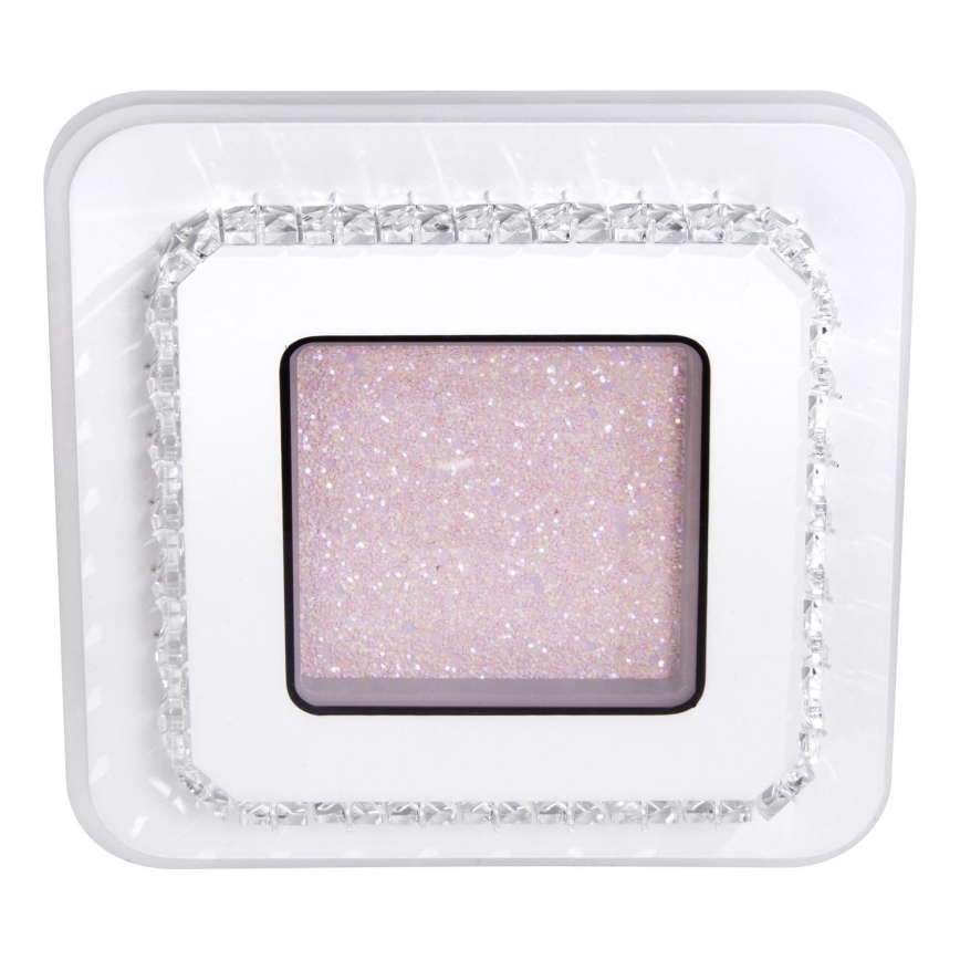 Plafonnier LED/24W/230V 3000-6000K 20x20 cm blanc/rose