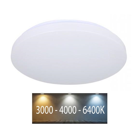 Plafonnier LED/24W/230V 35cm 3000K/4000K/6400K laiteux