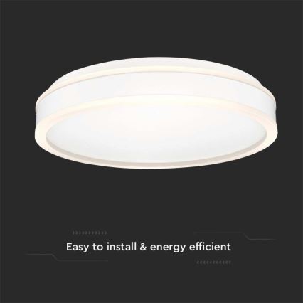 Plafonnier LED/24W/230V 4000K blanc