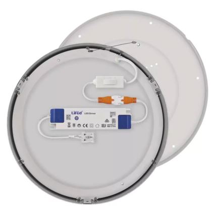Plafonnier NEXXO LED/28,5W/230V 3000/3500/4000K d. 30 cm chrome brillant