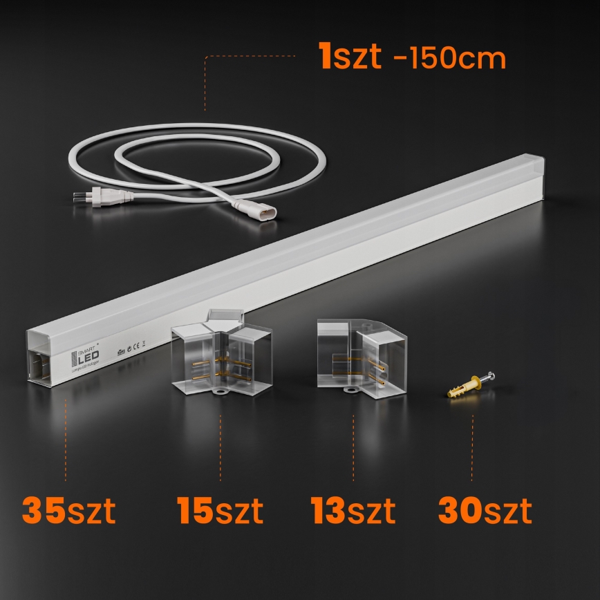 Plafonnier LED HEXAGON LED/280W/85-265V 6500K 313x298 cm IRC 90 IP54 blanc