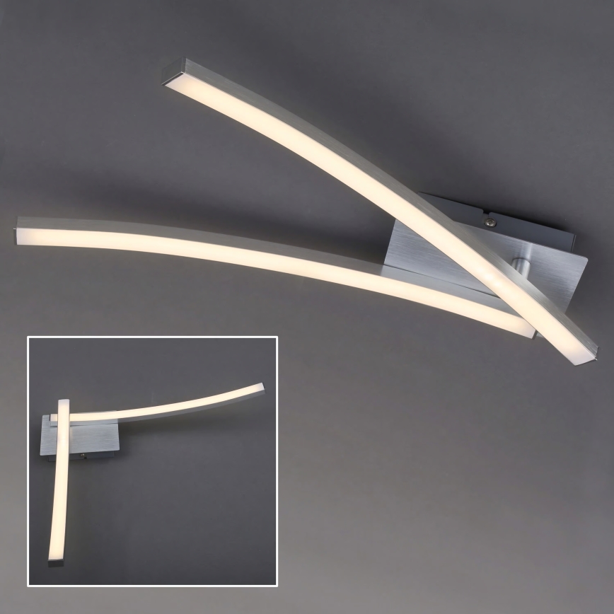 Plafonnier LED 2xLED/6W/230V 3000K chrome mat