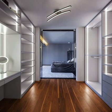 Plafonnier LED 2xLED/6W/230V 3000K noir