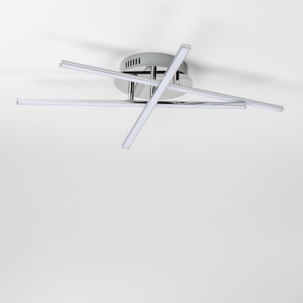 Plafonnier LED 3 x 3 W, 230 V, chrome brillant