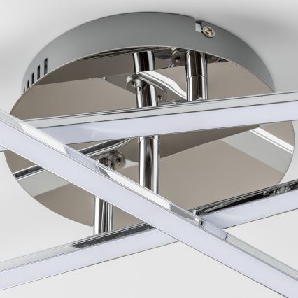 Plafonnier LED 3 x 3 W, 230 V, chrome brillant