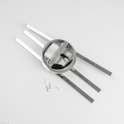 Plafonnier LED 3 x 3 W, 230 V, chrome brillant