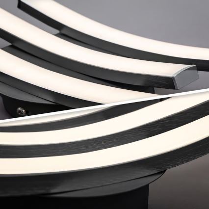 Plafonnier LED 3 × 6 W, 230 V, 2700 K — noir